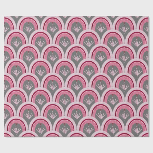 Watercolor Classic Pink Hand-drawn Cadeaupapier (Vlak)