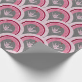 Watercolor Classic Pink Hand-drawn Cadeaupapier (Hoek)