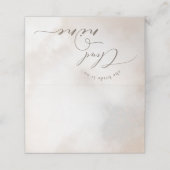 Watercolor Cloud Nine lege voedsetlabel of Plaatskaartje (Buitenkant ongevouwen)