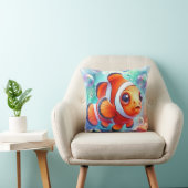 Watercolor Clownvis Kussen (Stoel)