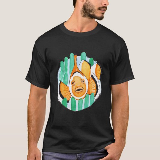 Watercolor Clownvis T-shirt (Voorkant)