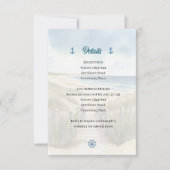 Watercolor Coastal New England Wedding Insert Kaart (Voorkant)
