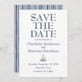 Watercolor Coastal Seascape Wedding Kaart (Voorkant / Achterkant)