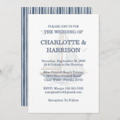 Watercolor Coastal Seascape Wedding Kaart (Voorkant / Achterkant)