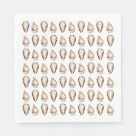 Watercolor Coastal Seascape Wedding Servet