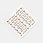 Watercolor Coastal Seascape Wedding  Servet (Hoek)