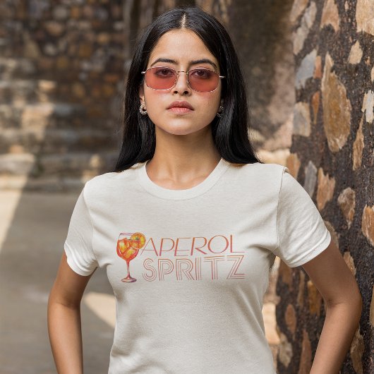 Watercolor Cocktail Aperol Spritz T-shirt