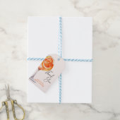 Watercolor Cocktail Bruidsfeest Cadeaulabel (Met Touw)