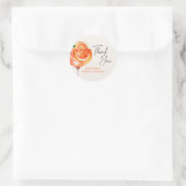 Watercolor Cocktail Bruidsfeest Ronde Sticker (Tas)
