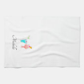 Watercolor Cocktail Margarita Patroon   Naam Theedoek (Horizontaal)