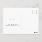 Watercolor Cocktail Minimalistisch Verjaardagsfees Briefkaart (Achterkant)