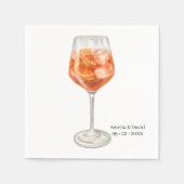 Watercolor Cocktail Servet (Voorkant)