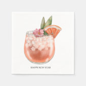Watercolor Cocktail Servet (Voorkant)