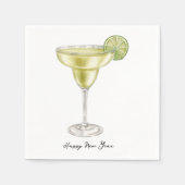 Watercolor Cocktail Servet (Voorkant)