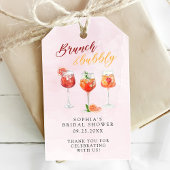 Watercolor Cocktailparty Bruidsfeest Borrel Cadeaulabel