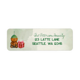Watercolor Coffee Beer Holiday Retourlabels Etiket