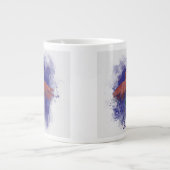 Watercolor Coneflower Grote Koffiekop (Voorkant)