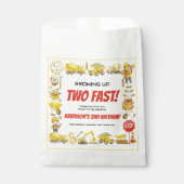 Watercolor Construction 2nd Birthday Party Bedankzakje (Voorkant)