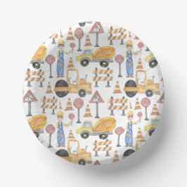 Watercolor Construction Themed Birthday Party Papieren Kommen