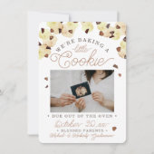 Watercolor Cookie Pregnancy Photo Announcement Aankondiging (Voorkant)