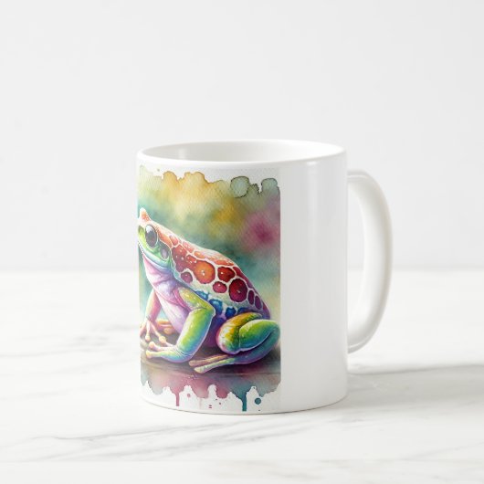 Watercolor Coqu Frog 140724AREF115 - Watercolor Koffiemok (Voorkant rechts)