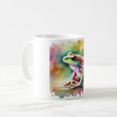 Watercolor Coqu Frog 140724AREF115 - Watercolor Koffiemok (Voorkant links)