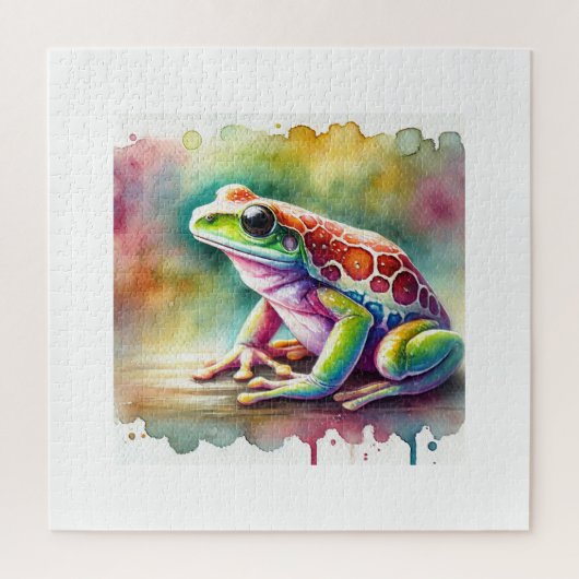 Watercolor Coqu Frog 140724AREF115 - Watercolor Legpuzzel (Verticaal)