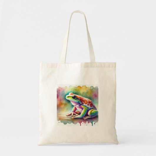 Watercolor Coqu Frog 140724AREF115 - Watercolor Tote Bag (Voorkant)
