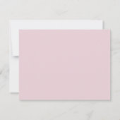 Watercolor Coquette Big Pink Bow Nursery Note Card Kaart (Achterkant)