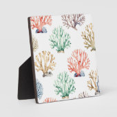 Watercolor Coral Reef Pattern Fotoplaat (Voorkant)