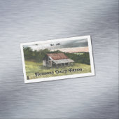 Watercolor Country Barn Scene Magnetisch Visitekaartje (Voorbeeld)