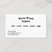 Watercolor Country Barn Scene Visitekaartje (Achterkant)