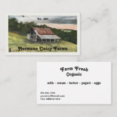 Watercolor Country Barn Scene Visitekaartje (Voorkant / Achterkant)