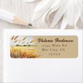 Watercolor Country Wheat Field Etiket (Insitu)