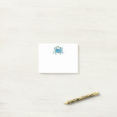 Watercolor crab post-it® notes (Op bureau)