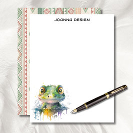 Watercolor Crocodile Luxury Business Stationery  Briefhoofd