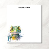 Watercolor Crocodile Sophisticated Notepad Notitieblok