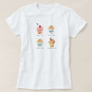 Watercolor Cupcakes Clipart Set -> Aquarel Cupcake T-shirt