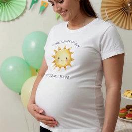 Watercolor cute simple Sun Mommy to Be Tee T-shirt