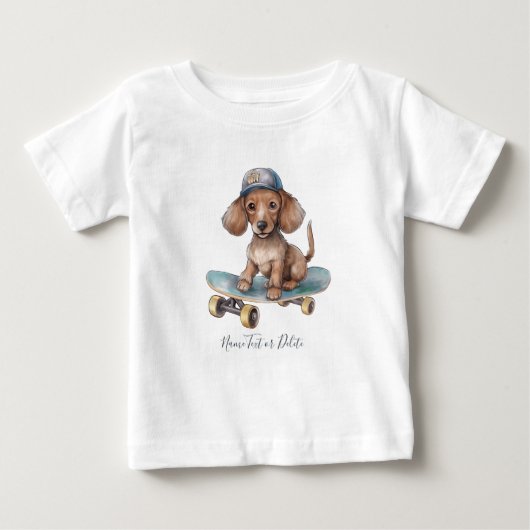 Watercolor Dachtel T-shirt (Voorkant)