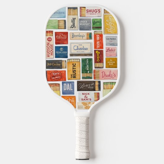 Watercolor Dallas Matchbook Pickleball Paddle (Voorkant)