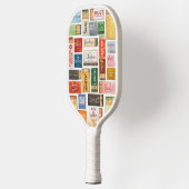 Watercolor Dallas Matchbook Pickleball Paddle (Links)