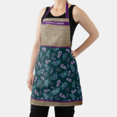 Watercolor Dark Floral Garden Personalized Schort (Insitu)