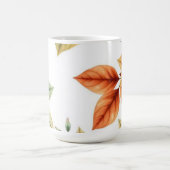 Watercolor decoratieve elegante bladpatroon koffiemok (Center)