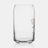 Watercolor Deer Botanical Christmas Holiday Custom Blikvorm Glas (Rechts)