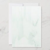 Watercolor Dennenbos Intieme Bruiloft Kaart (Achterkant)