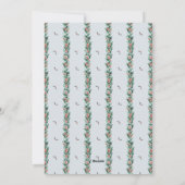 Watercolor Dennengeborte Kerst Fotokaart Feestdagenkaart (Achterkant)