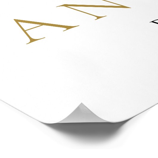 Watercolor Dennentakken Winter Bruiloft Welkom Poster (Hoek)