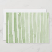 Watercolor Dennenzakje Elegant Eenvoudige Winter Save The Date (Achterkant)