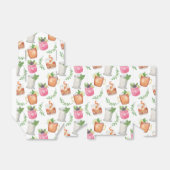 Watercolor Derby Day Mint Julep Drinks Bedankdoosjes (Uitgevouwen)